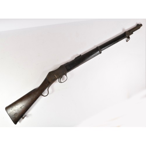 301 - Enfield Martini Henry .577 / 450 artillery carbine MkI, saw cut to breech, with 20.5 inch barrel fit... 