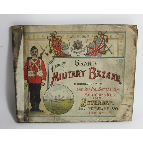 330 - Muster Roll for the 8th East Riding Regiment, 1871 - 1913, Grand Military Bazaar handbook East Yorks... 