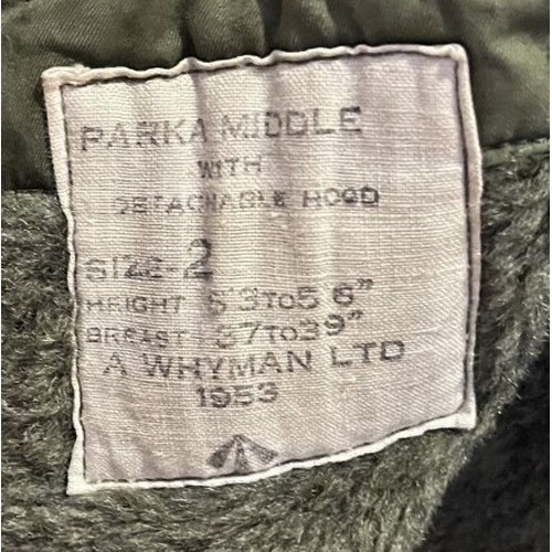 336A - A British Army Parka, size large/2, 37