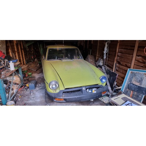 405 - c.1977 MGB GT, 1800cc. Registration number unknown. Chassis number G23D 085281 (see text). Engine nu... 