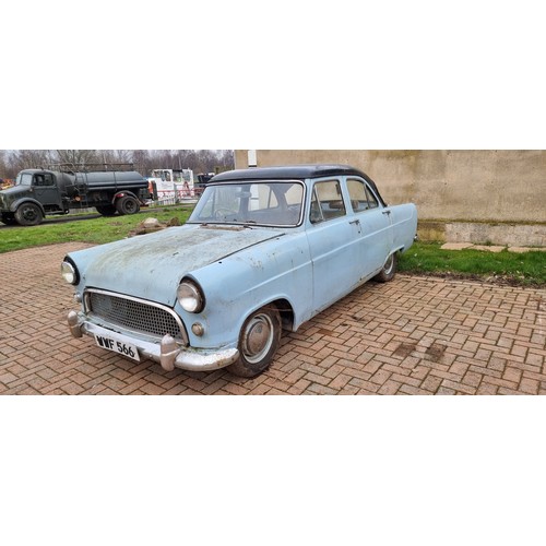 411 - 1959 Ford Consul MkII, Lowline 1,703cc. Registration number WWF 566 (see text). Chassis number unkno... 
