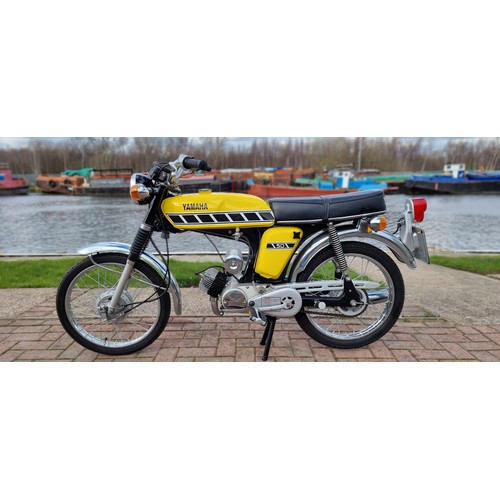 499 - 1976 Yamaha FS-1E, 49cc. Registration number NNH 549P. Frame number not found V5C says 101827. Engin... 