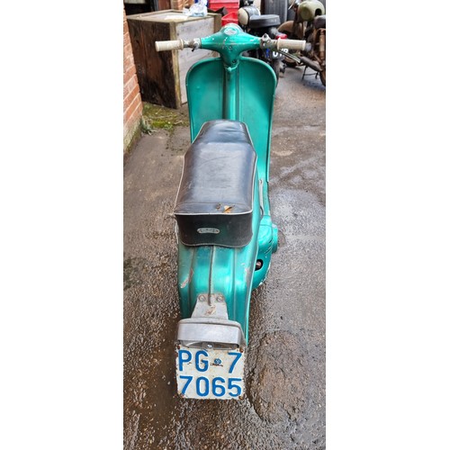 510 - c.1960 Motobi 75 Picnic Scooter, 75cc. Registration number NOVA 21E138640. Engine number not found.
... 