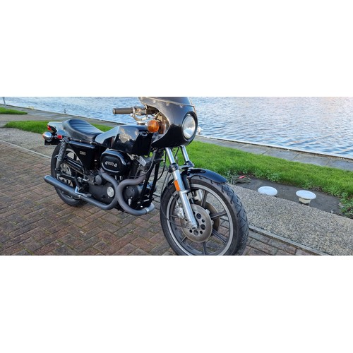 581 - 1977 Harley Davidson XLCR1000, 998cc. Registration number DFC 993R. Frame number 7F01040H7. Engine n... 