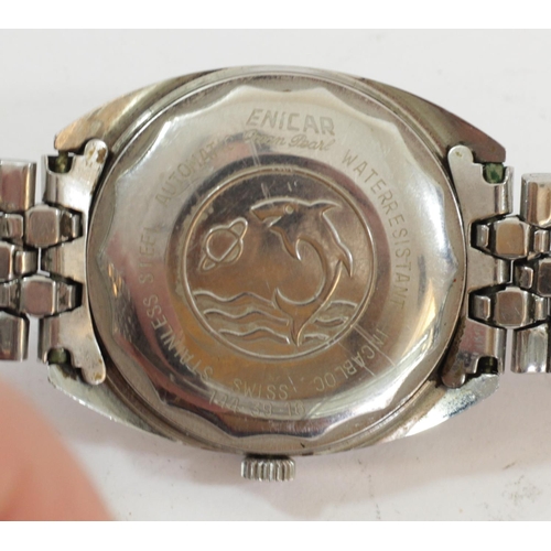 Enicar Star Jewels, a stainless steel date automatic gentleman's