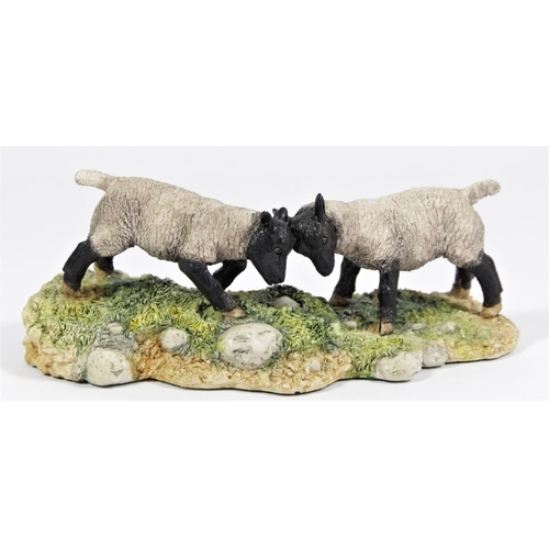 Border Fine Arts, King of the Castle (Black-faced Ewe and Lambs