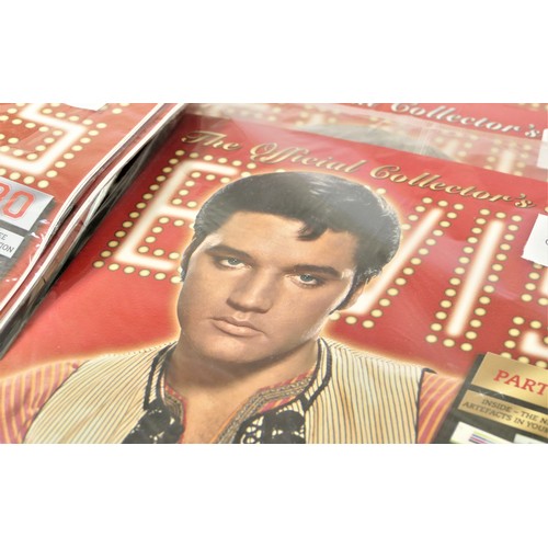 39 - A large collection of Elvis part works magazines, most unopened in plastic, including DVDs and colle... 