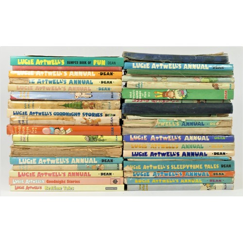 40 - A collection of over 35 Lucie Attwell's annuals and books of fun, c1960s