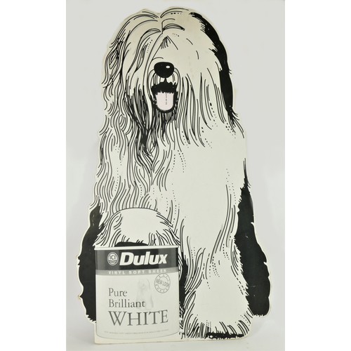 49 - A Dulex advertising sign, in the form of an Old English Sheepdog, with a paw sitting on a a tin of p... 