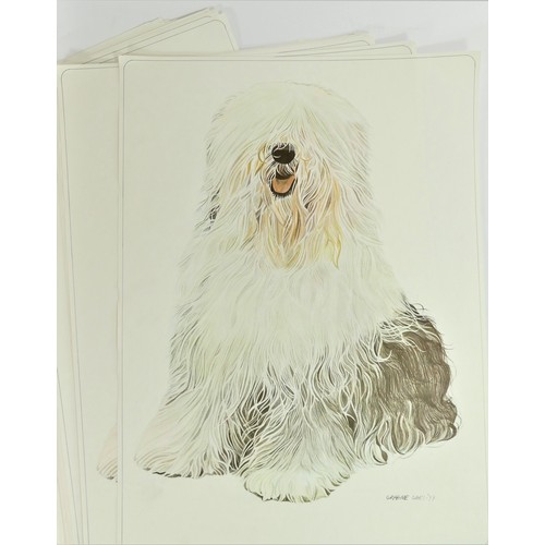 49 - A Dulex advertising sign, in the form of an Old English Sheepdog, with a paw sitting on a a tin of p... 