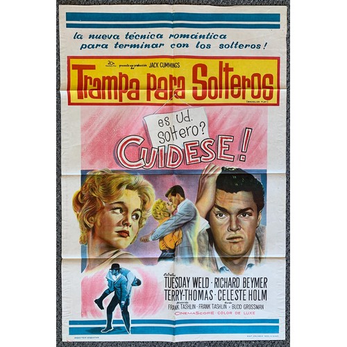 57 - A collection of ten Argentinian film posters, folded, to include The Walls Of Jericho, Farewell Frie... 