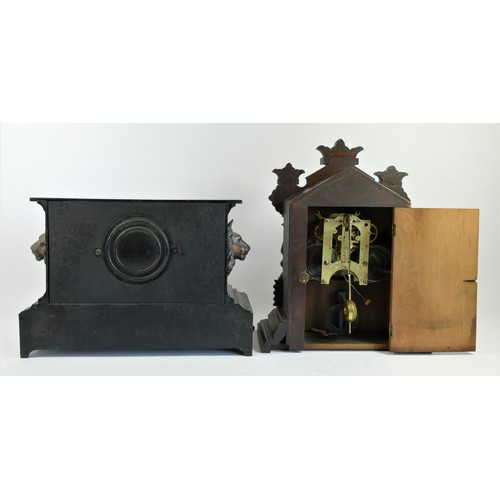 An Ansonia Clock Company New York 8 day chiming mantle clock