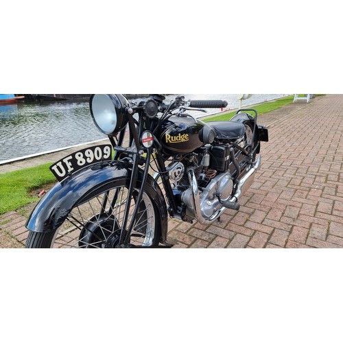 428 - 1932 Rudge Radial 350cc. Registration number UF 8909. Frame number 48500. Engine number 6237. Gearbo... 