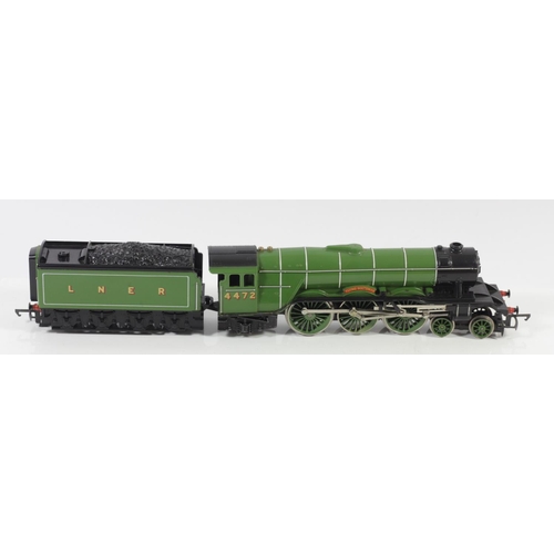 7 - Two Hornby OO gauge locomotives to include, L.N.E.R 4472 Flying Scotsman locomotive & tender, and B.... 