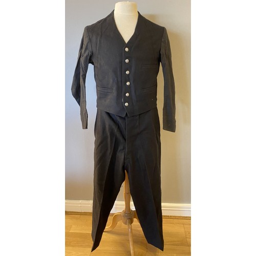 55 - A British Railways N.E.R Hull West goods guards uniform for J.W. Harrison, Mineral Priory, made by R... 