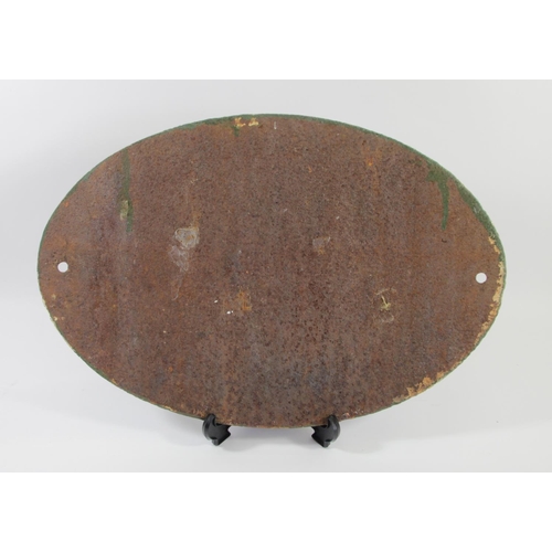 75 - An oval cast-iron bridge plate, L.&N.W.R Co. 56