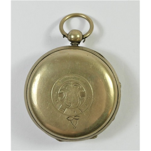 93 - Thomas Gammon, Hereford, a silver plate open face verge pocket watch, movement number 73027, 48mm, n... 