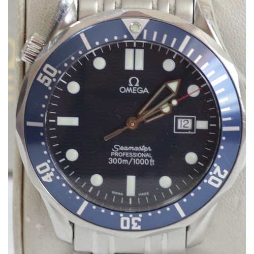 110 - Omega Seamaster Professional 300m Stainless steel gentleman's quartz wristwatch, 1995, ref 1733 0075... 