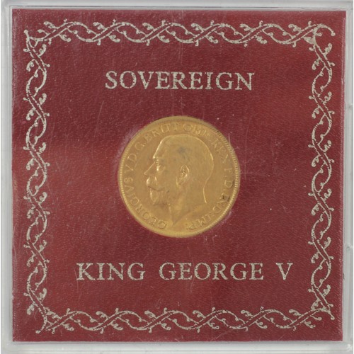 125 - George V, sovereign, 1912, VF, in case