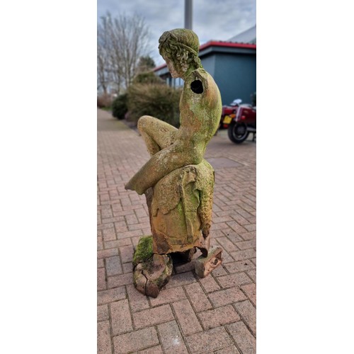 208 - The Shepherd Boy, after Bertel Thorvaldsen (1770–1844), a 19th century terracotta statue of a shephe... 