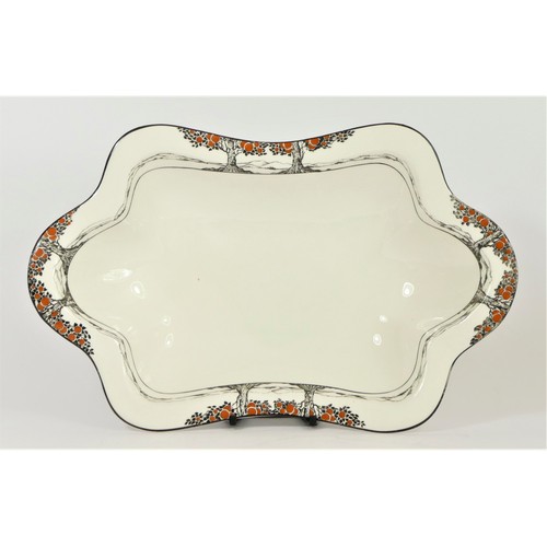 246 - A Crown Ducal Art Deco Orange Tree (A1211) pattern part dinner service to include, large serving dis... 