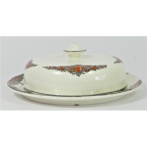 246 - A Crown Ducal Art Deco Orange Tree (A1211) pattern part dinner service to include, large serving dis... 