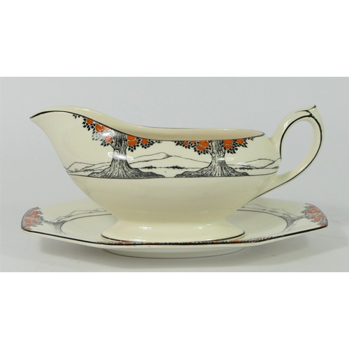 246 - A Crown Ducal Art Deco Orange Tree (A1211) pattern part dinner service to include, large serving dis... 