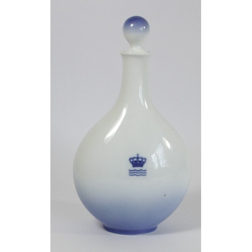 260 - A Royal Copenhagen moon flask, Rosenborg Castle, 4378, stopper, 25cm, another Frederiksborg Castle, ... 