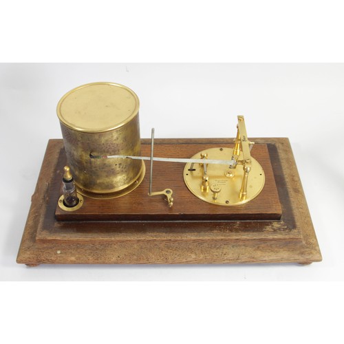 301 - Short & Mason, London, a Tycos mid 20th century oak cased barograph, serial number F33830, 36 x 22 x... 