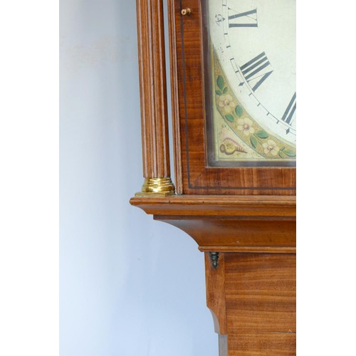 334 - George Bartle, Brigg, a late Georgian crossbanded and inlaid mahogany eight day longcase clock, the ... 