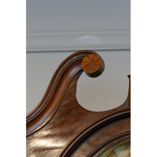 335 - A Victorian mahogany eight day long case clock, the 13