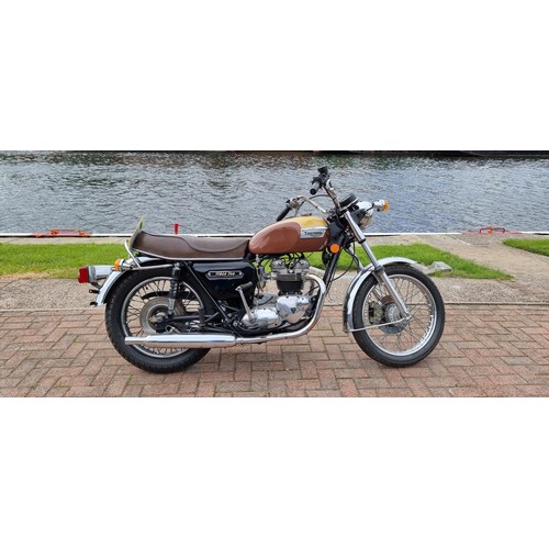 460 - 1978 Triumph T140E Tiger 750, 744cc. Registration number TAO 657S. Frame number T140E EX 08704. Engi... 