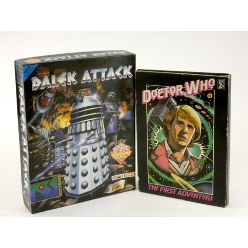 22 - Doctor Who Dalek Attack, Commadore Amiga, boxed with manual, together with Cybermen, Commadore 64, c... 