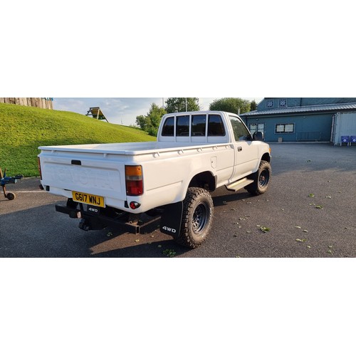 322 - 1990 Toyota Hilux LN 106 pick up, 2779cc. Registration number G617 WNJ. Chassis number 106-0025096. ... 