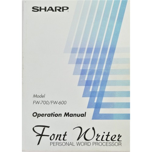 95 - A Sharp Font Writer, with floppy disk and manual