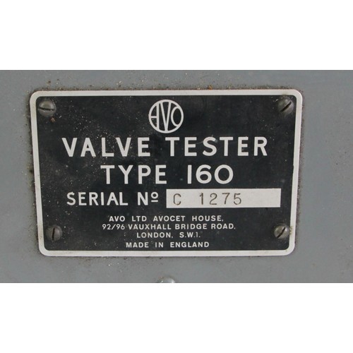 106 - An AVO Ltd electronic valve tester type 160 (serial No. C1275), circa 1960