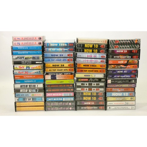 148 - A collection of cassette tapes, to include The Police, David Bowie, Elton John, The Clash, Abba, Eag... 