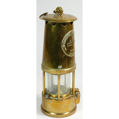 187 - An Eccles Type 6 miners safety lamp, produced by The Protector Lamp & Lighting Co Ltd., numbered X 7... 