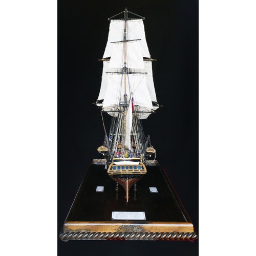 196 - H.M.S. Surprise, ex L'Unite, a museum quality 1/48th scale hand built ships model, built by L. Calla... 