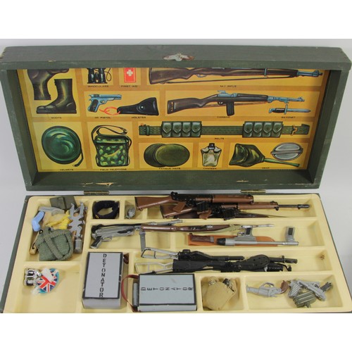 211 - A collection of Action Man figures, including Adventurer, original box, two complete Action Man figu... 