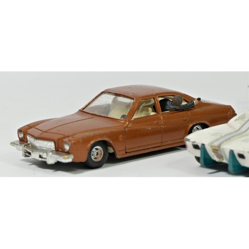 215 - Eight die-cast vehicles from film and television, to include a Dinky Thunderbirds T2 (including Thun... 