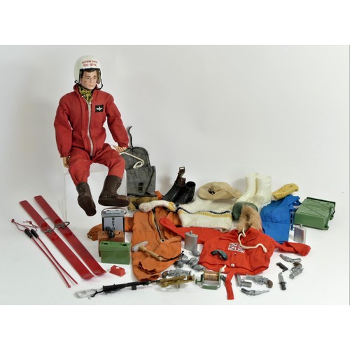 217 - An Action Man Figure, together with a collection of skiing, climbing and military accessories