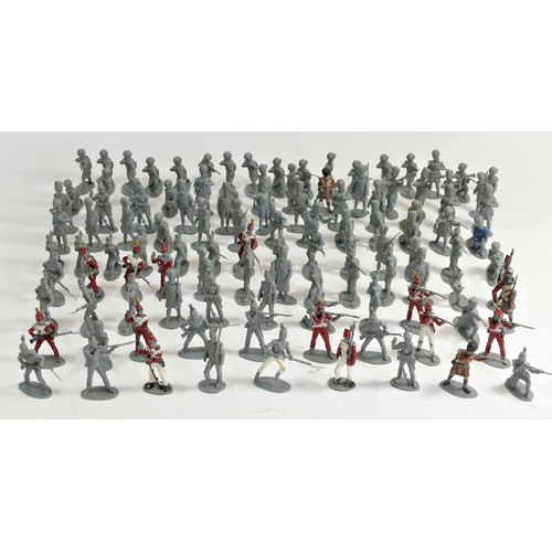 231 - A collection of over one hundred unpainted and semi-painted infantry soldiers, believed to be of a N... 