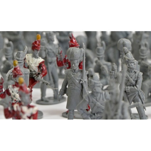 231 - A collection of over one hundred unpainted and semi-painted infantry soldiers, believed to be of a N... 