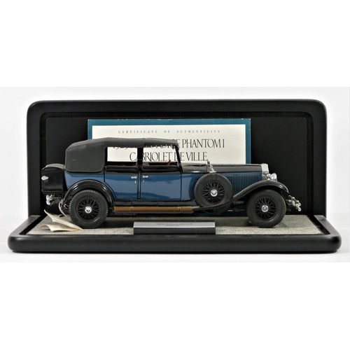 233 - Three Franklin Mint models, Rolls Royce, 1:24 scale, to include a 1929 Rolls Royce Phantom I (presen... 