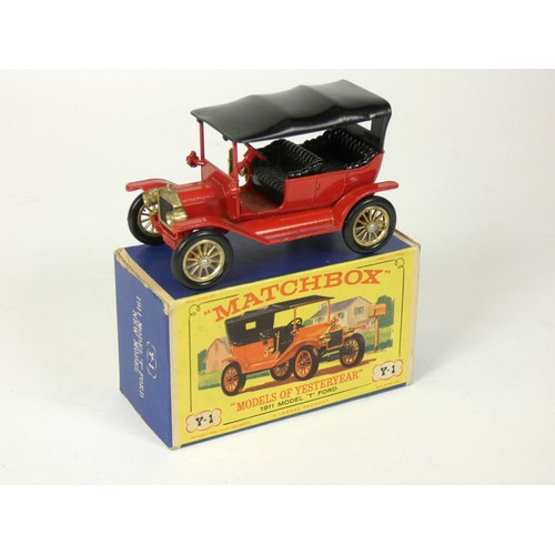 242 - Nine Matchbox Models Of Yesteryear, original boxes, to include Horse Drawn Fire Engine (Y-4), 1911 M... 