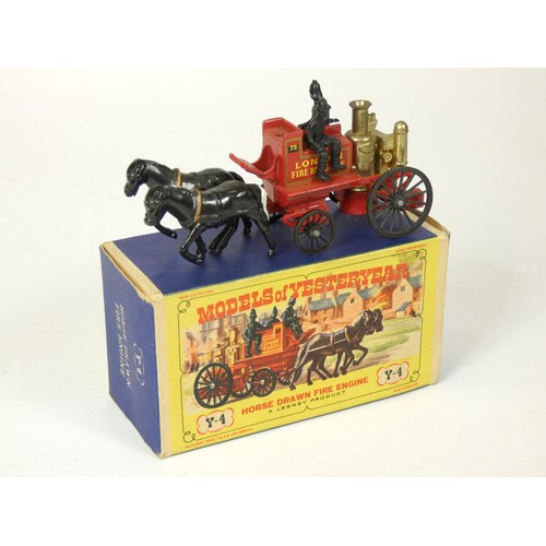 242 - Nine Matchbox Models Of Yesteryear, original boxes, to include Horse Drawn Fire Engine (Y-4), 1911 M... 