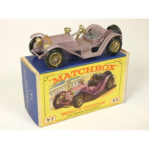 243 - Nine Matchbox Models Of Yesteryear, original boxes, to include 1911 Daimler (Y-13), 1904 Spyker Tour... 