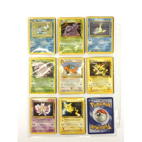 246 - Fifty Pokémon cards (rare star symbol mark plus promo) and twelve holo cards to include Kangaskhan #... 