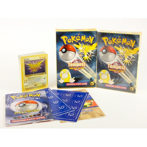 247 - A factory sealed Pokémon Tempest theme deck trading card game, together with another Pokémon Tempest... 